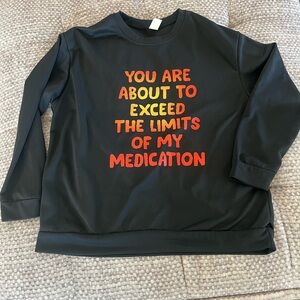 Fun Black Crewneck Jumper